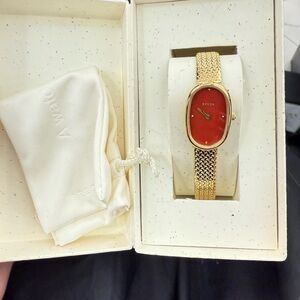 Breda Jane Tethered Watch - Gold/Red New with Tags